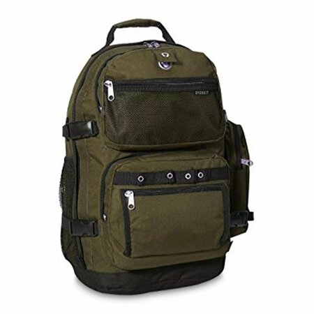 BETTER THAN A BRAND Oversized Deluxe Backpack - Olive & Black BE2964253